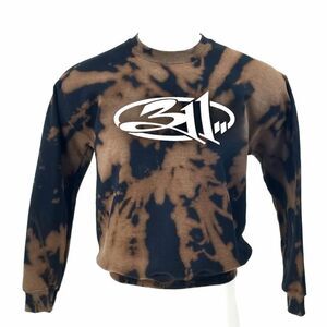 311 Ska Rock Band Acid Washed Pullover Crewneck Sweatshirt Hip Hop Rap Punk y2k